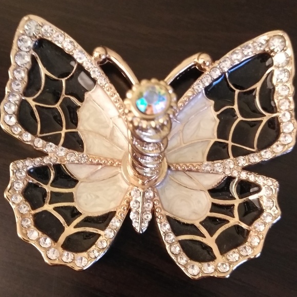 BUTTERFLY Other - RHINESTONE ENAMEL BUTTERFLY JEWELRY HOLDER